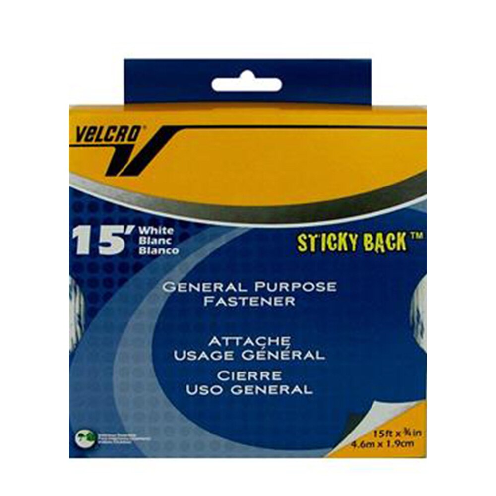 White, Box/Tube, Art & School, 0.75", Velcro, Tape, Roll, 15', Box, 5496